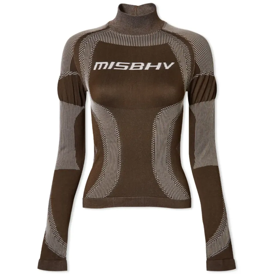 Long Sleeve Fitted Active Logo Top