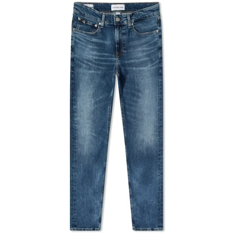 Medium Wash Slim Taper Jeans
