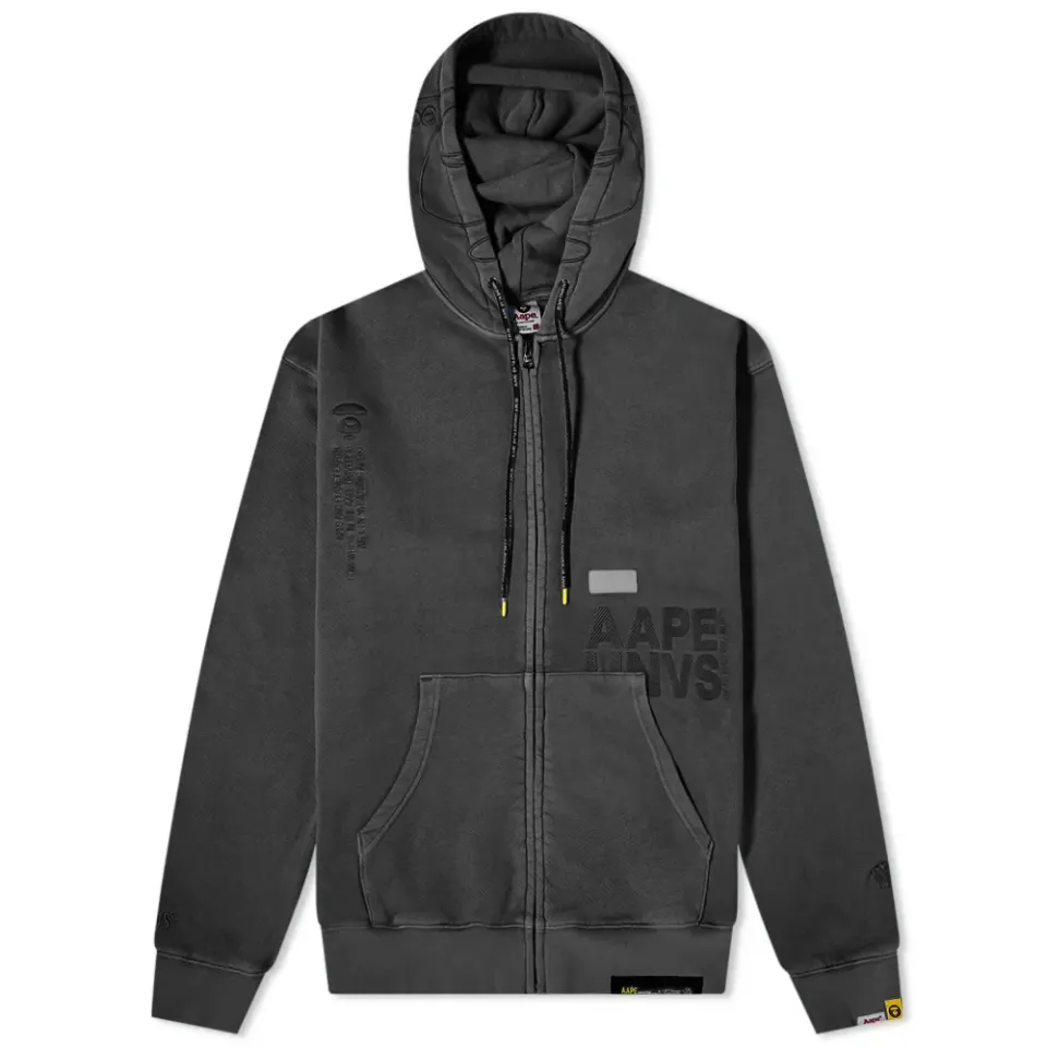 AAPE Washed Zip Hoody