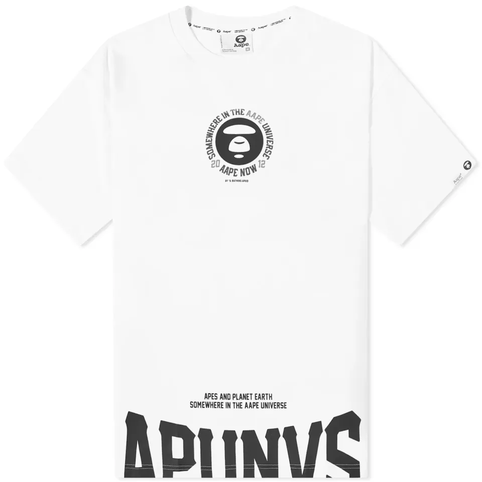 AAPE Street Baseball Oversized Print T-Shirt