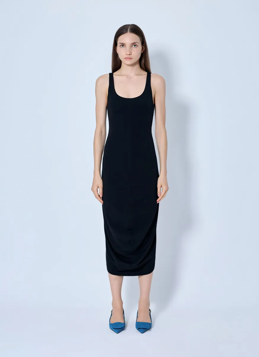 La Regata Draped Midi Dress