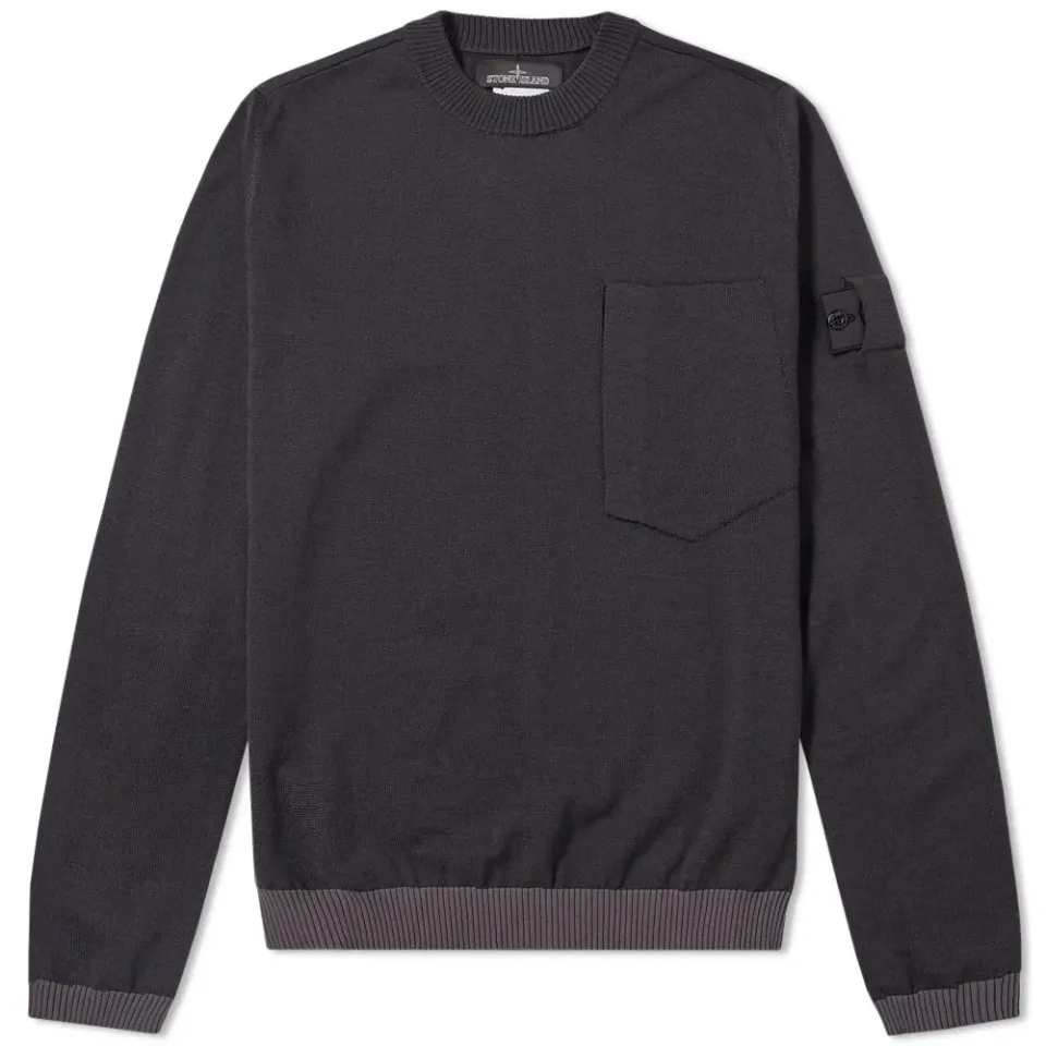 Wool & Nylon Knit Crewneck