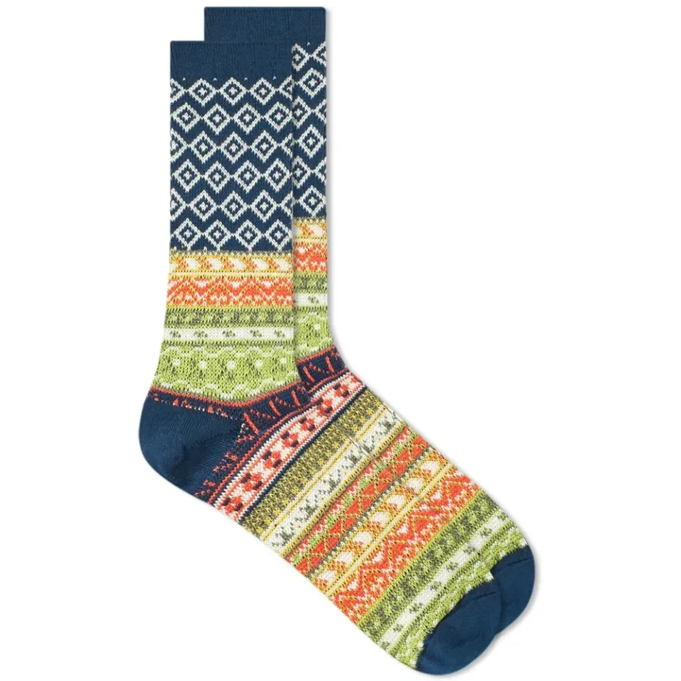 Fair Isle Jacquard Crew Sock