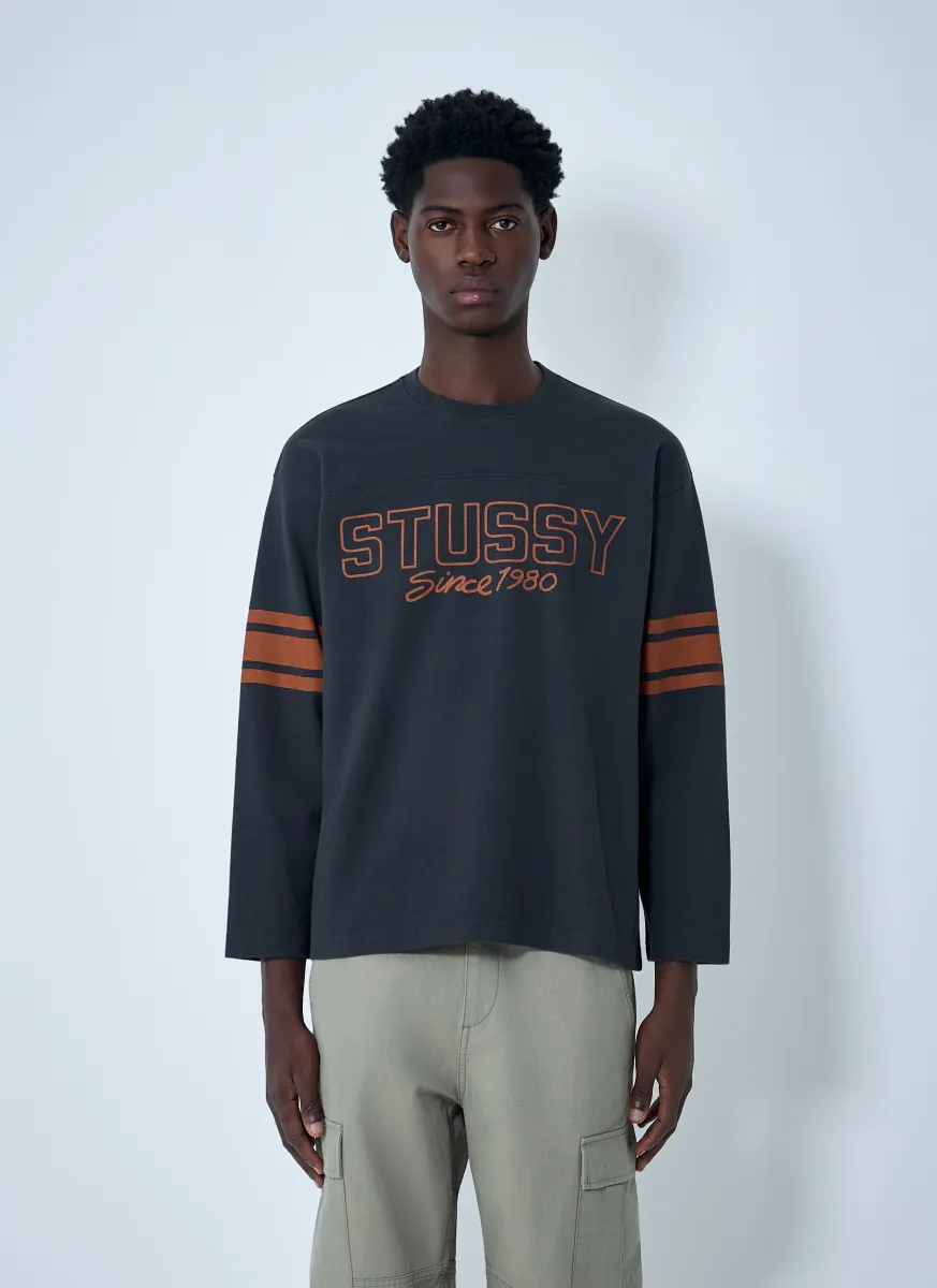 Stripe Logo Motif Sweatshirt