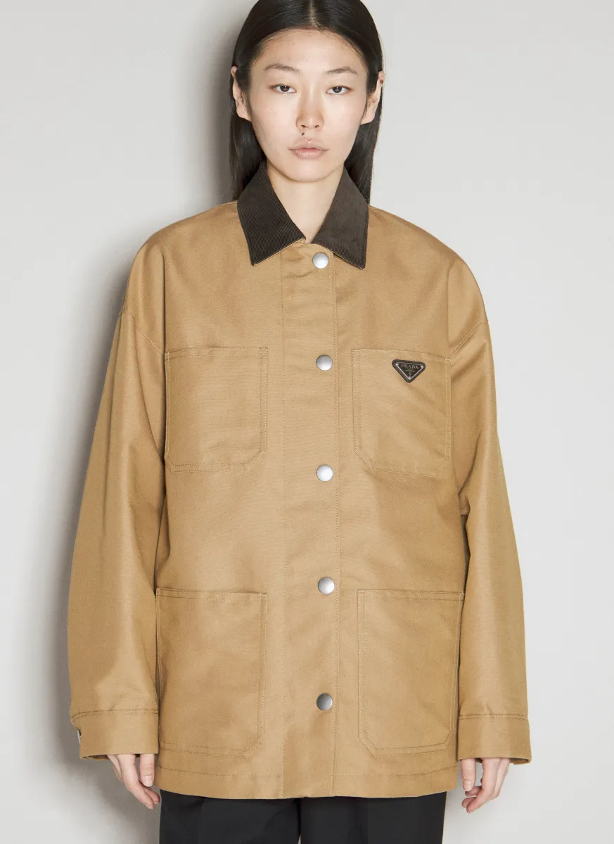 Logo Plaque Canvas Jacket