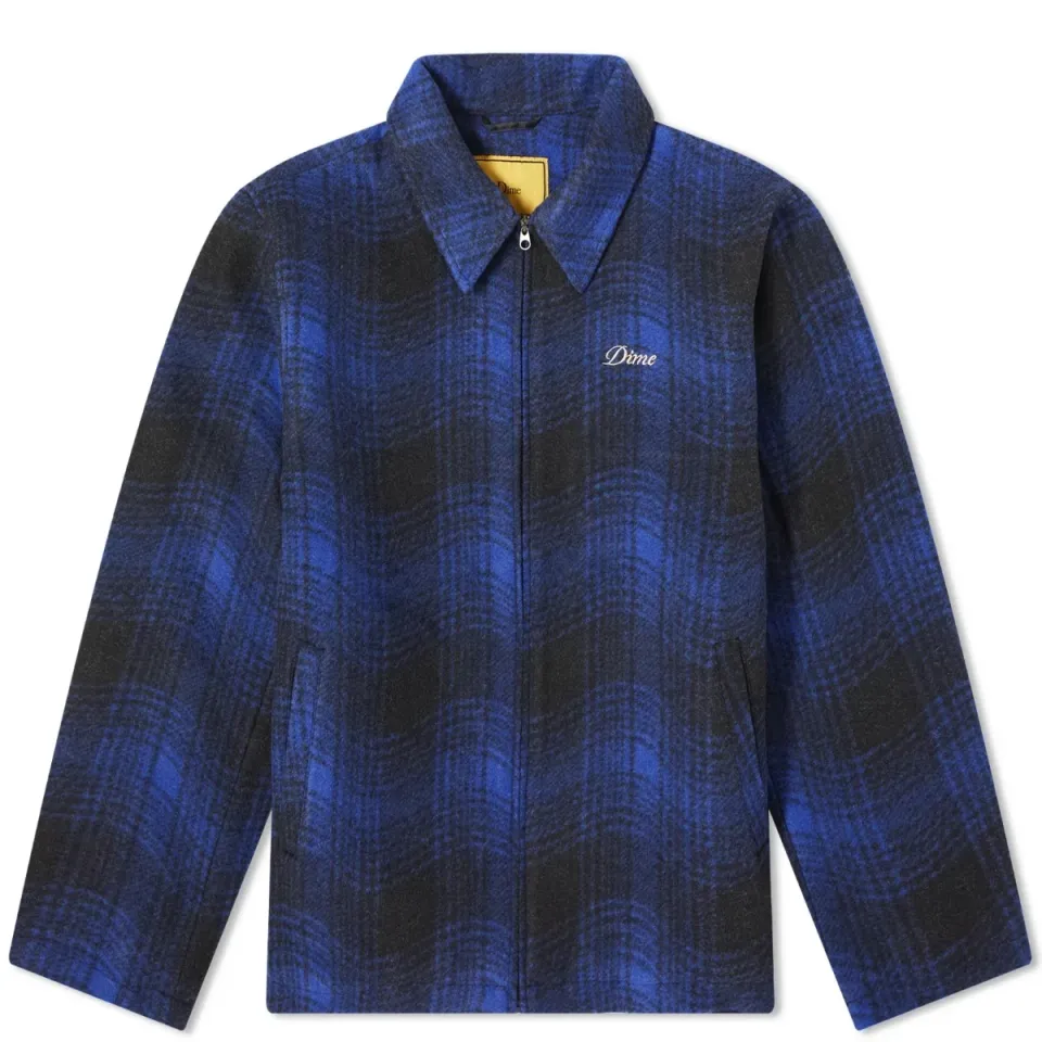 Wave Plaid Shirt Jacket