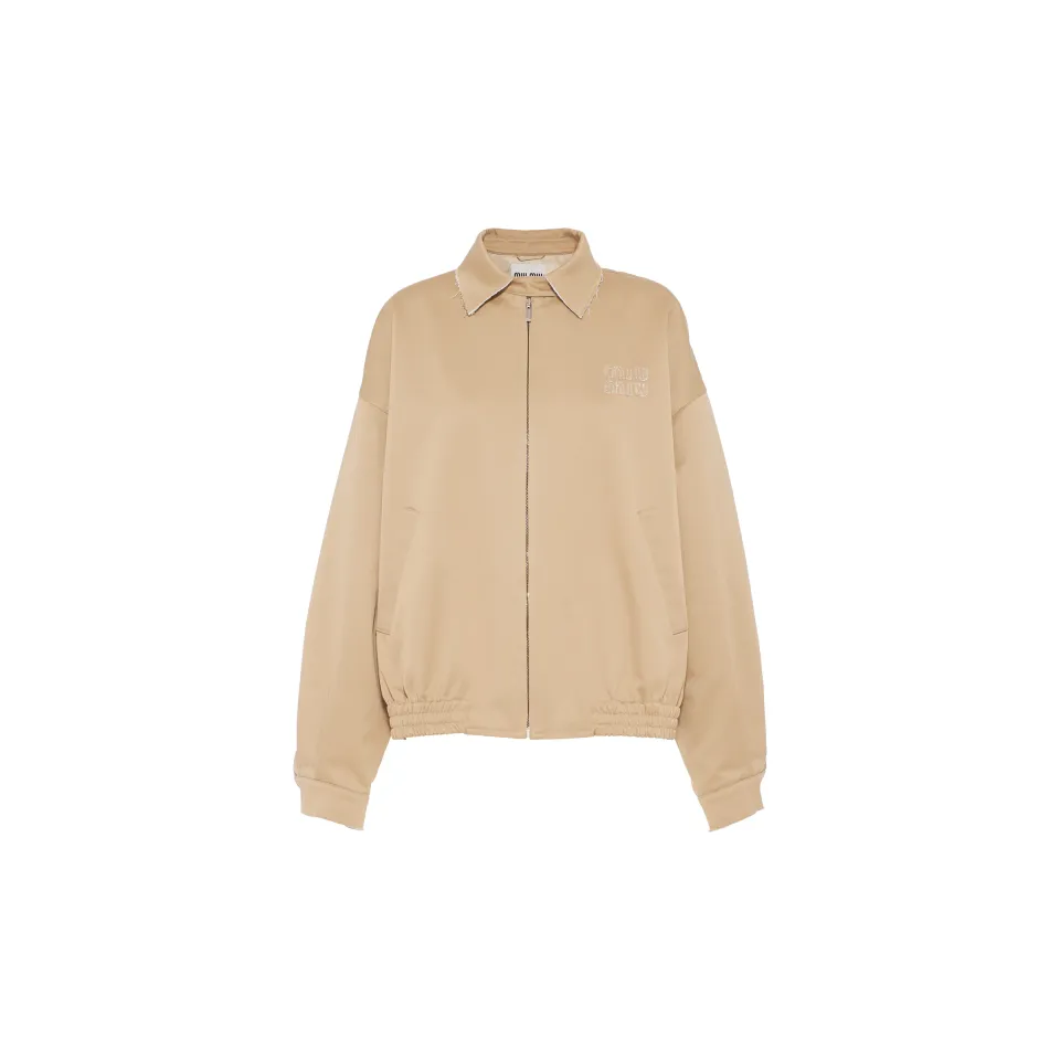Oversized chino blouson jacket