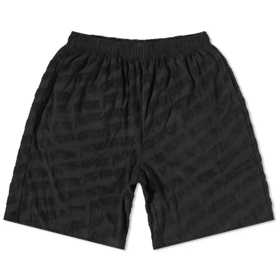 Logo Burn Out Terry Shorts