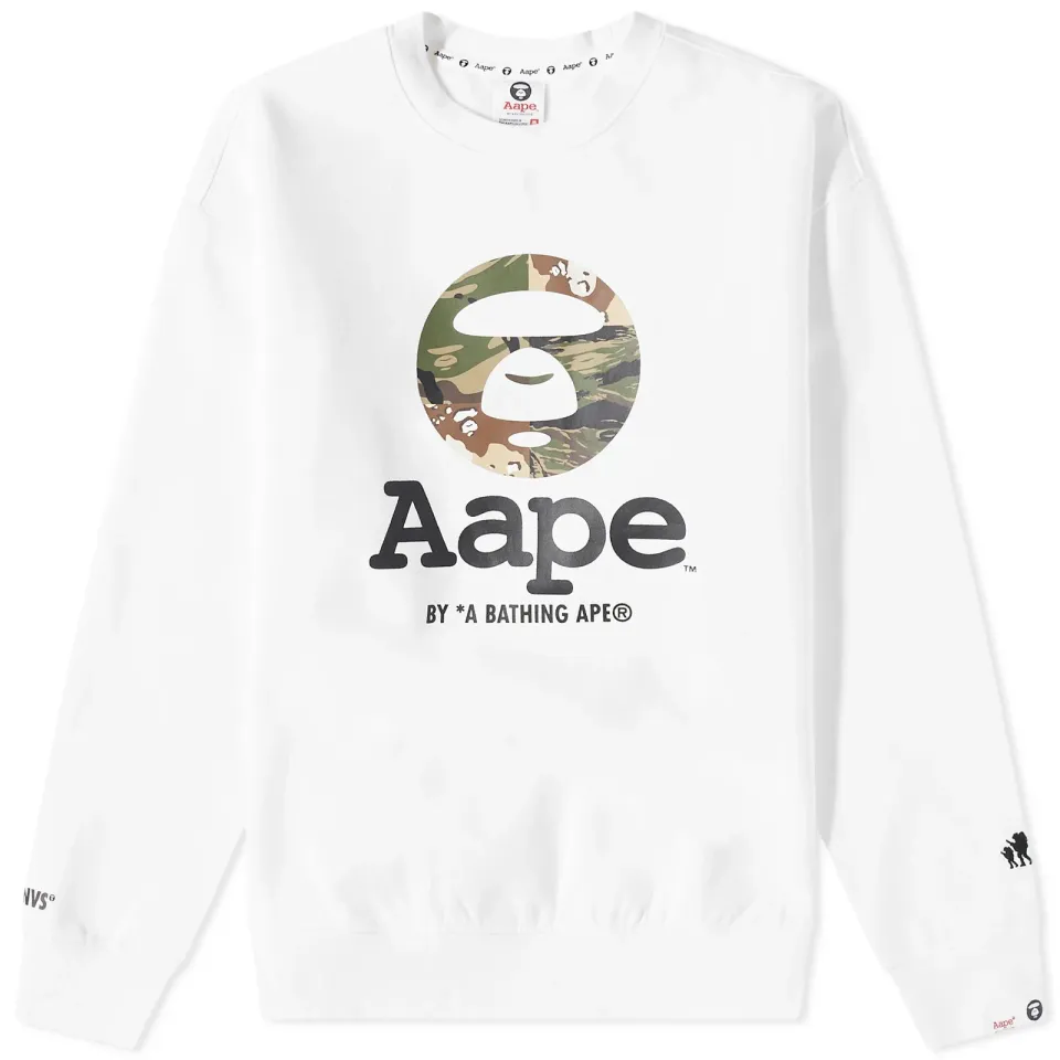 AAPE Moon Face Crew Sweat