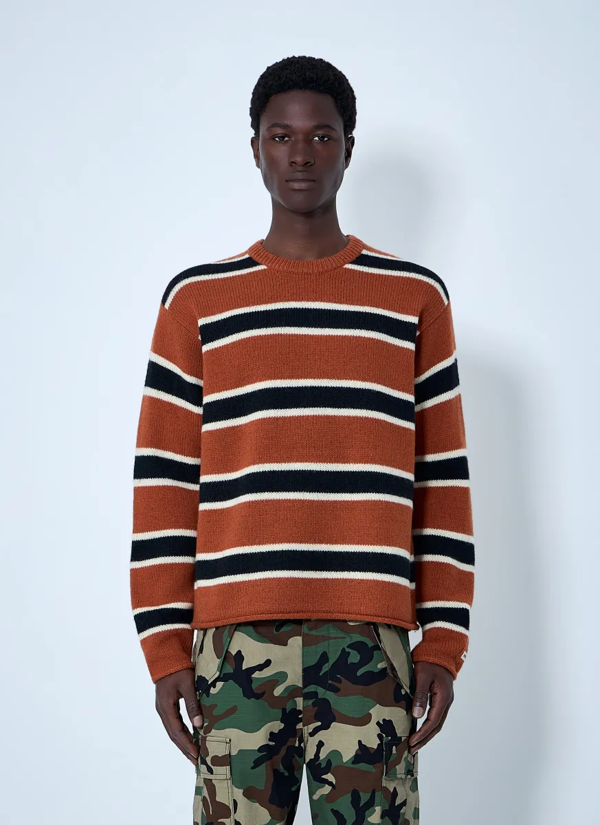 Striped Wool-Blend Sweater