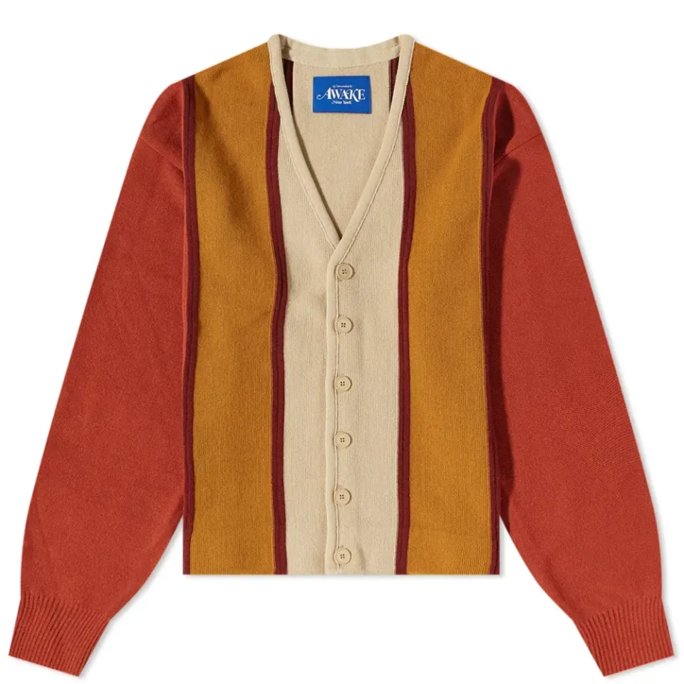 Wool Striped Cardigan