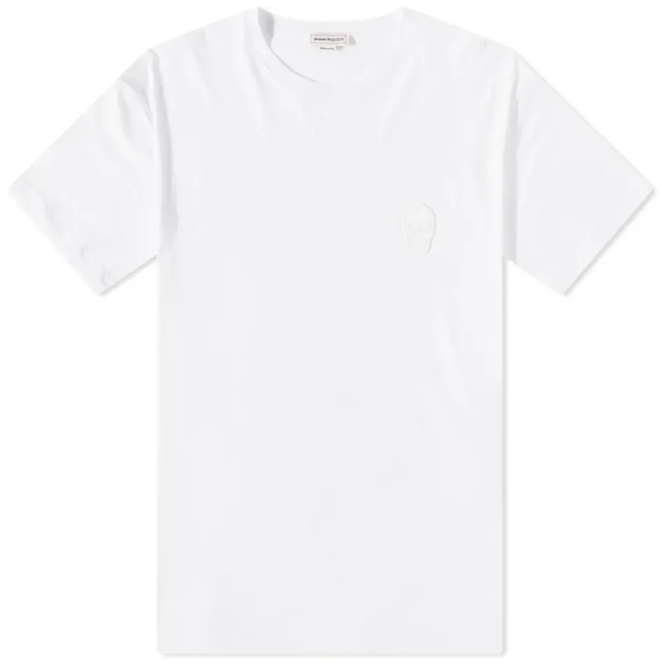 Tonal Skull Motif T-Shirt
