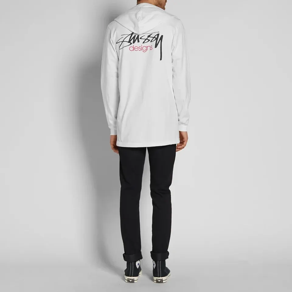 Long Sleeve Hooded Design Tee