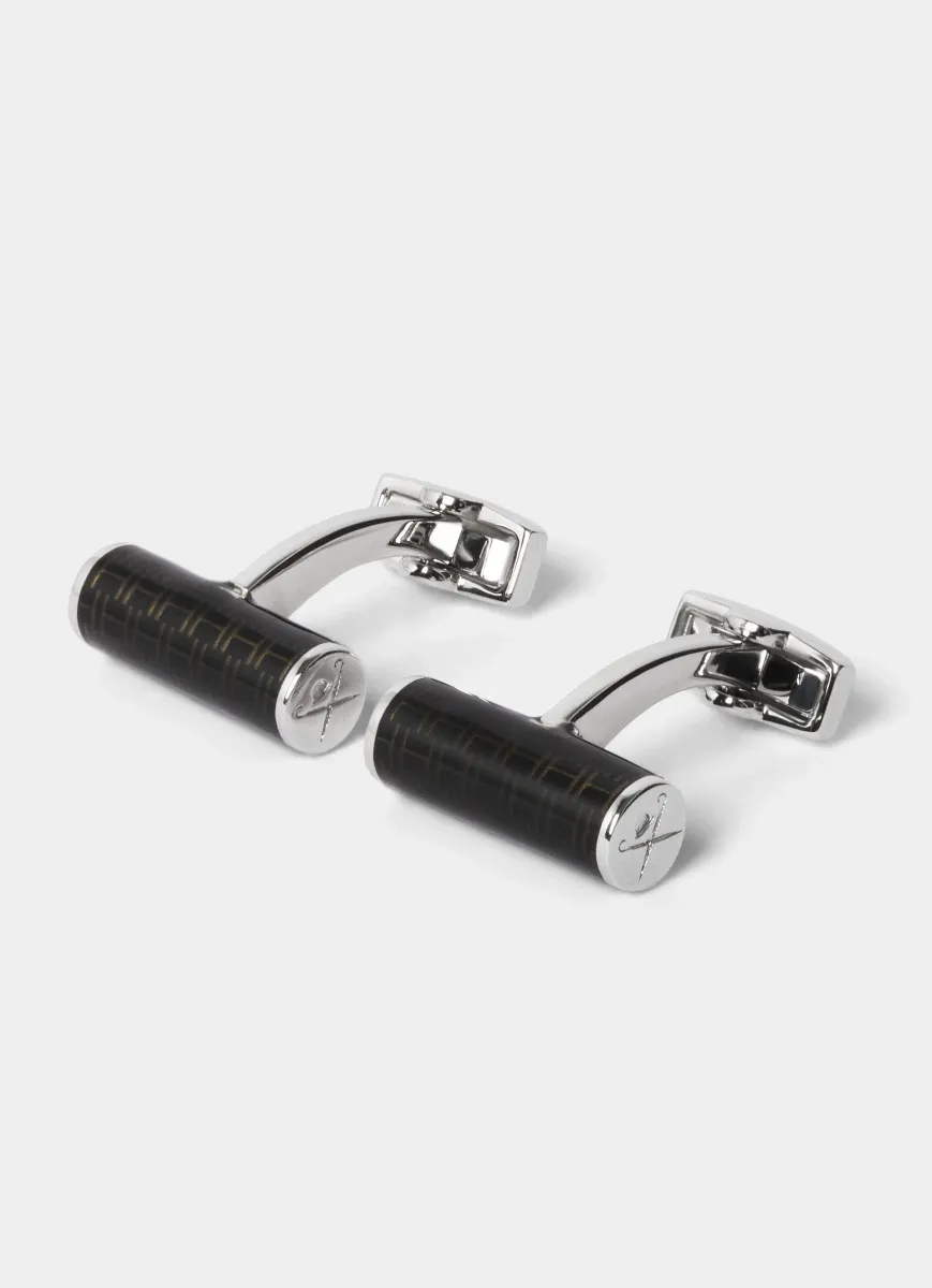 H Cylinder Cufflinks