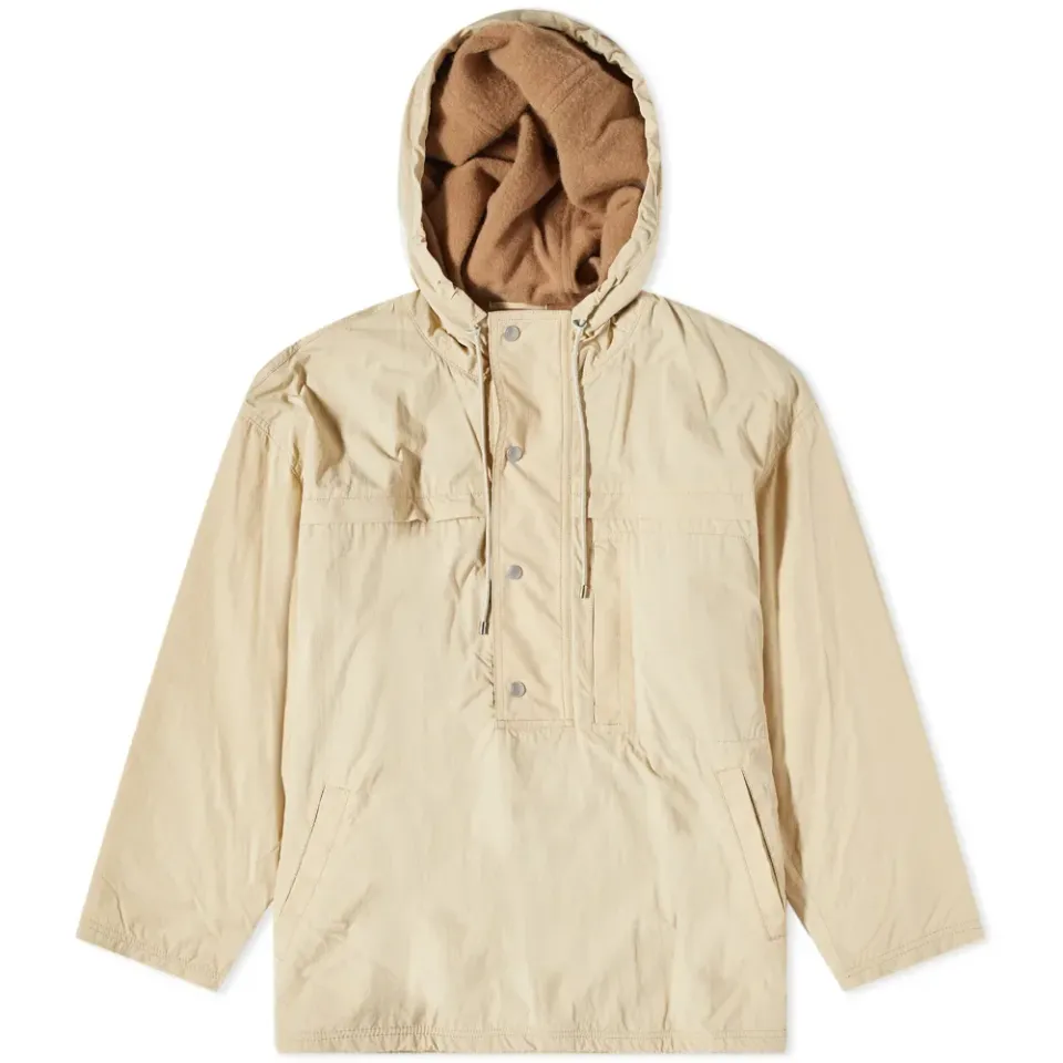 Biodegradable Nylon Hooded Popover Jacket