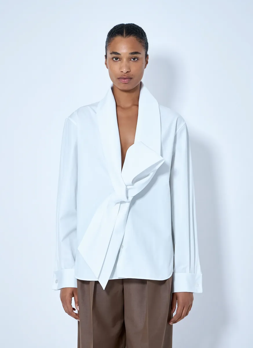 Lavallière Shirt in Cotton Poplin