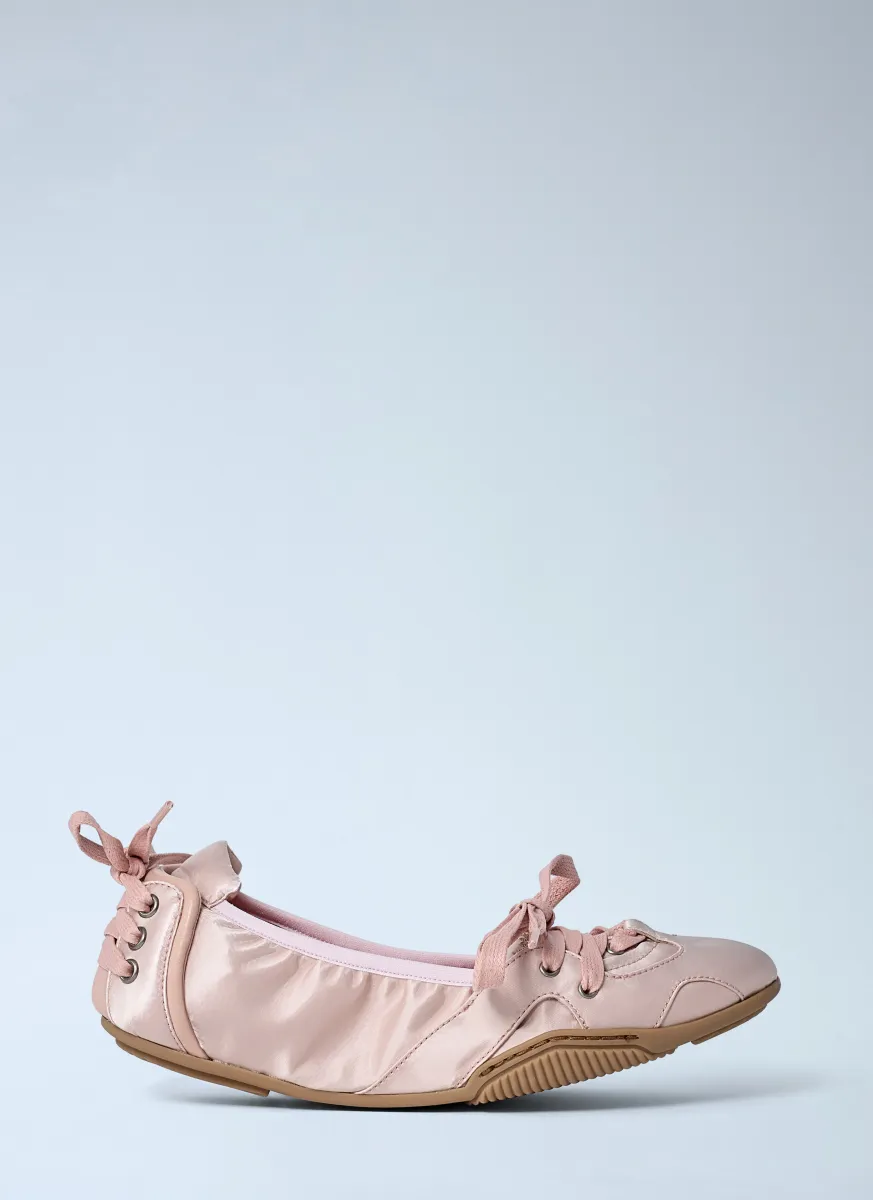 Satin Lace-Up Shoes