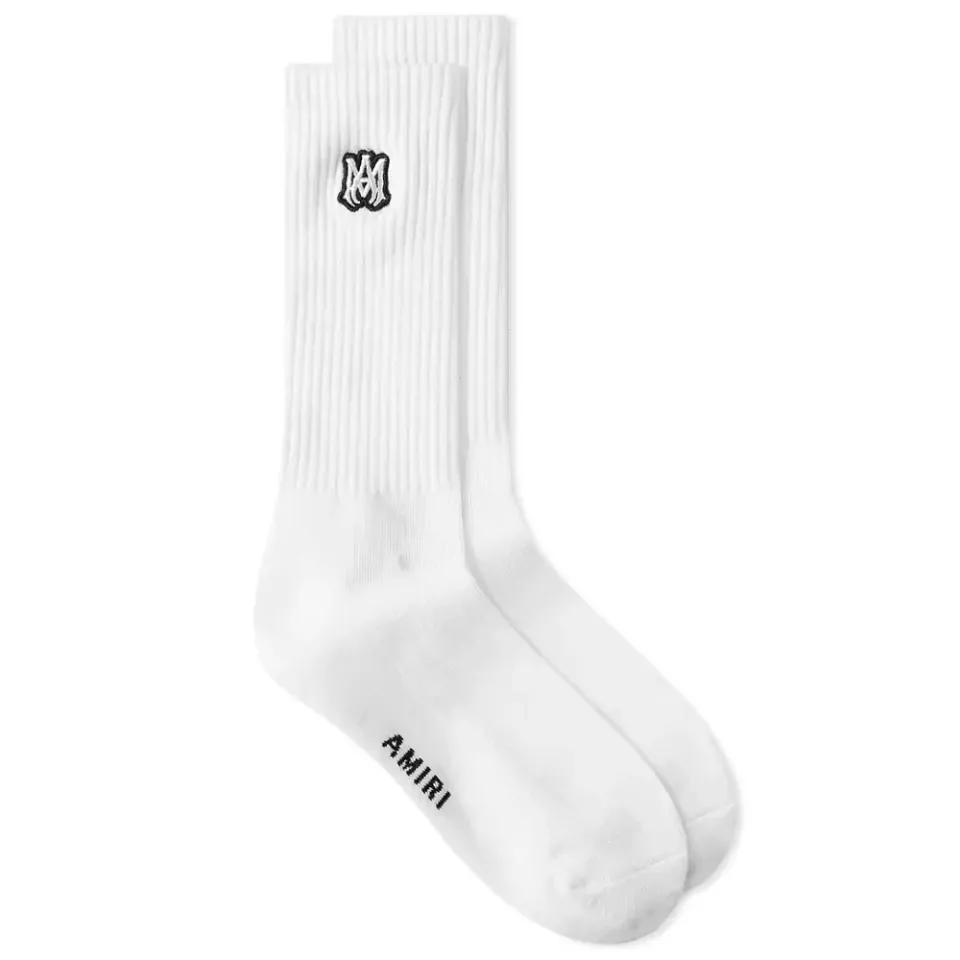 Ma Embroidery Patch Sock