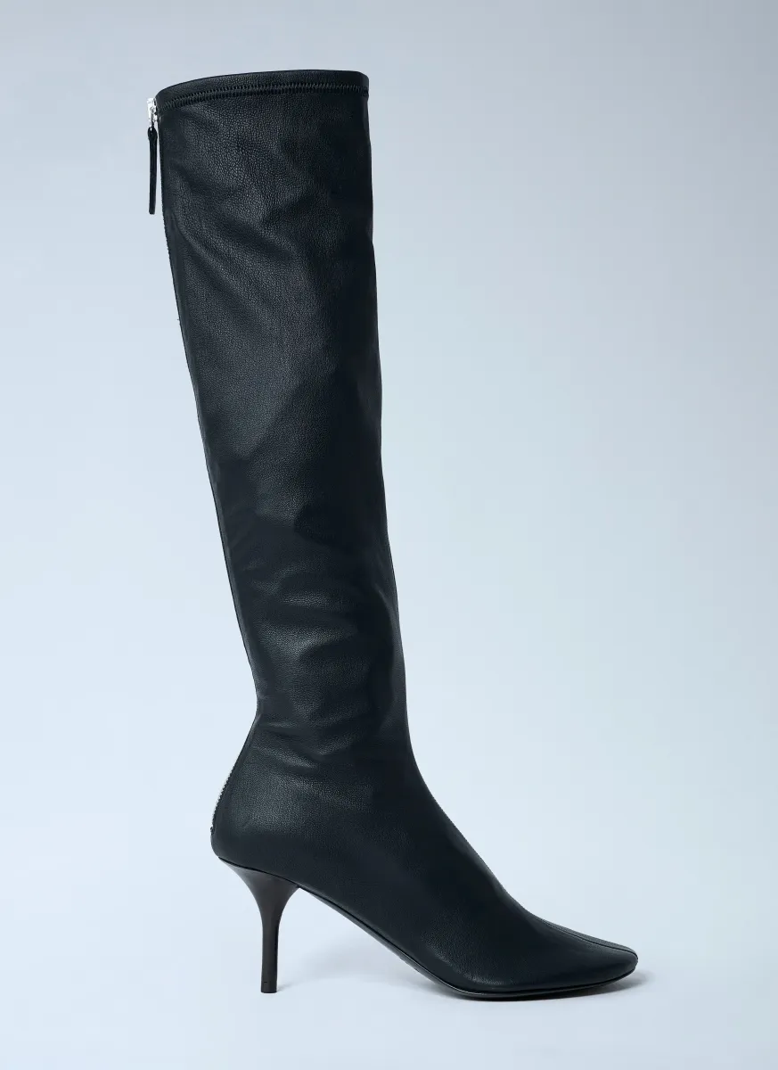 Knee-High Leather Boots