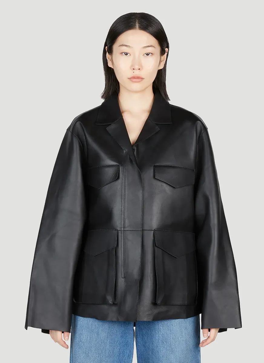 Leather Army Jacket