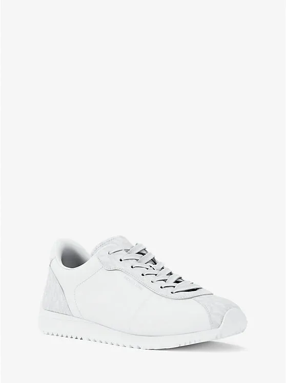 Rhodes Leather and Corded Twill Trainer