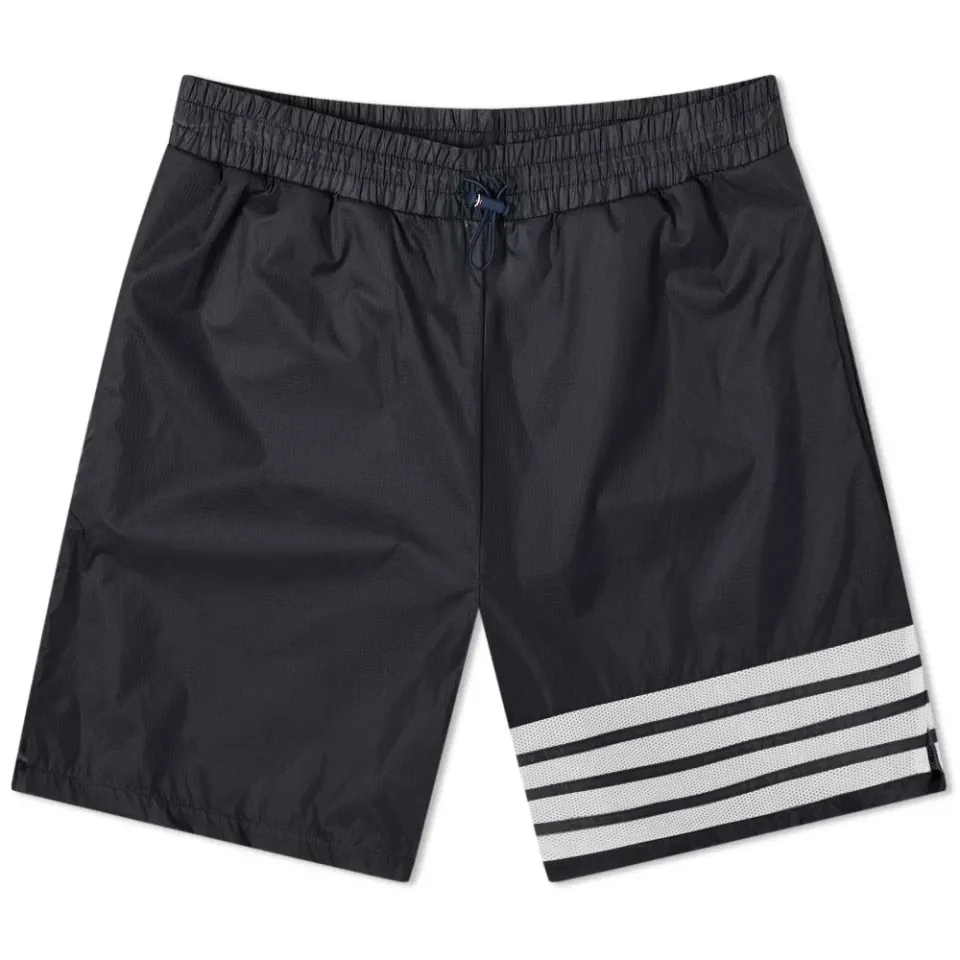 Engineered Stripe Nylon Shorts