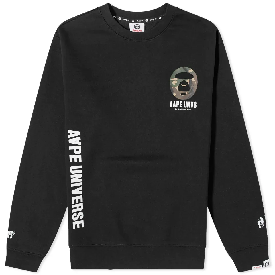 AAPE Back X-Bone Crew Sweat