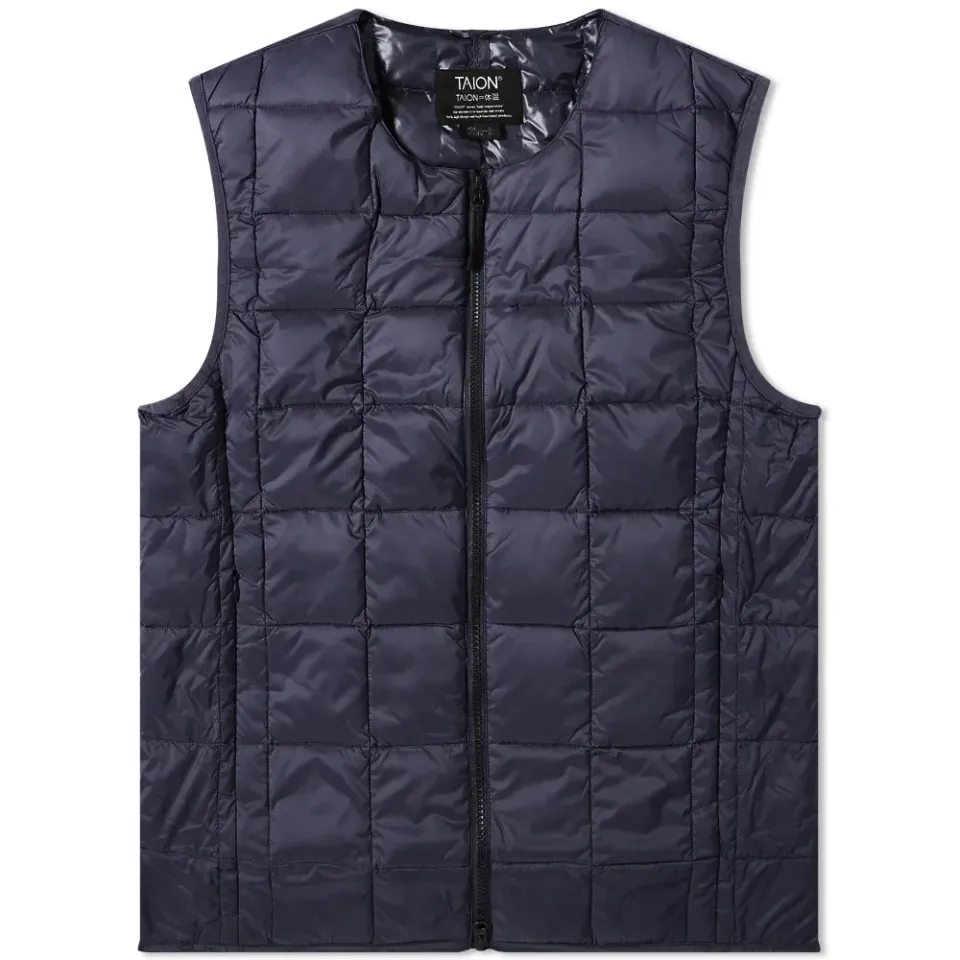 Zip Crew Neck Down Vest