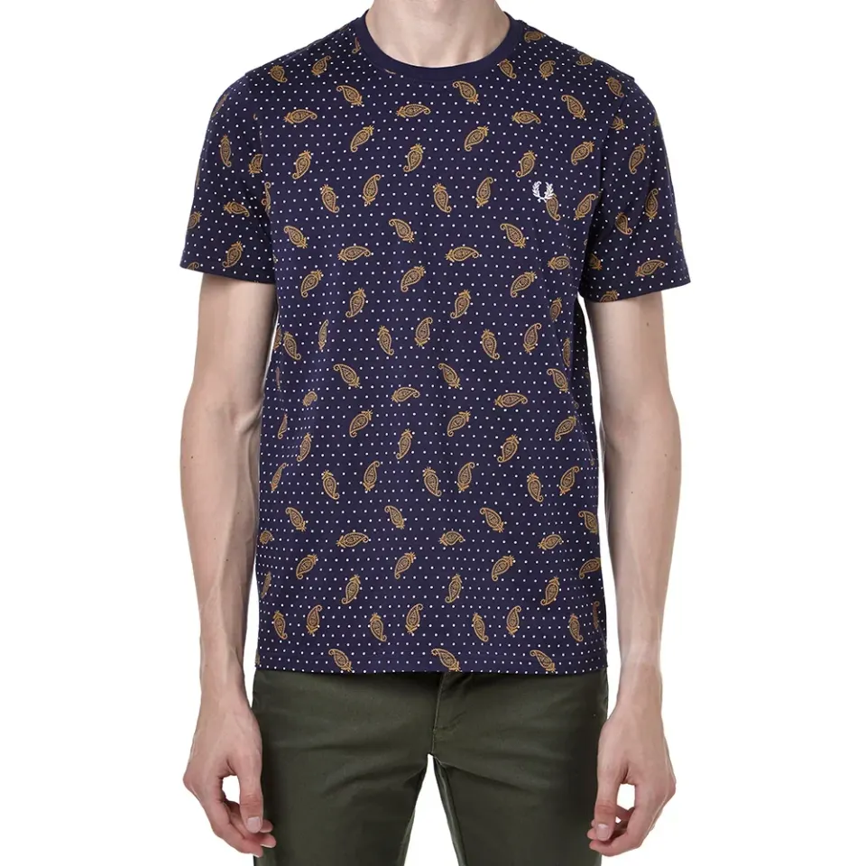 Fred Perry x Drake's Paisley All Over Print Tee