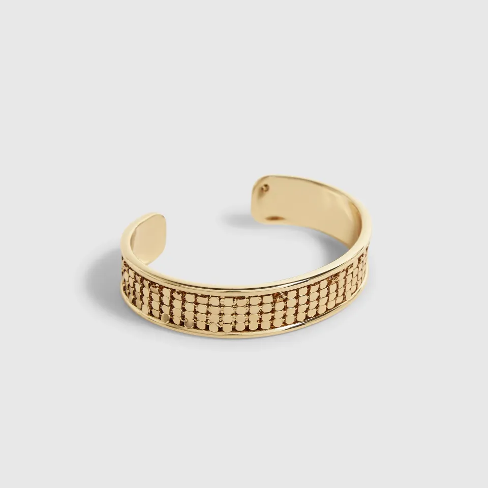 Gold Chainmail Bangle