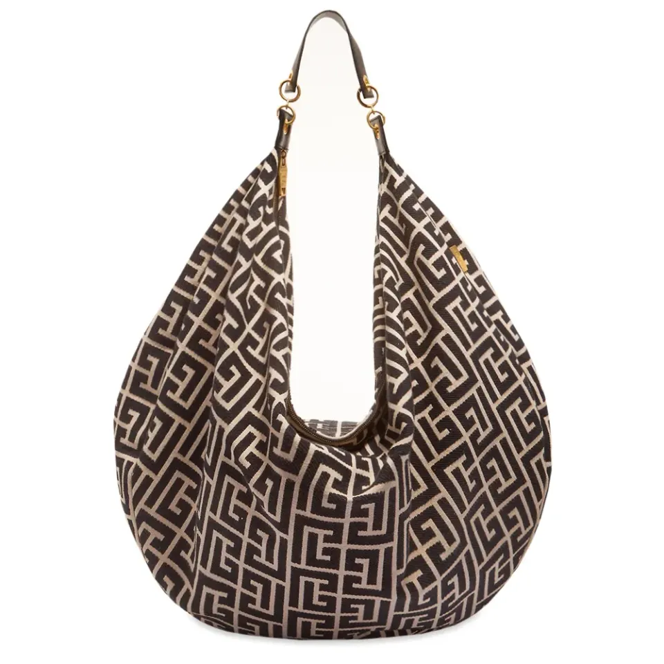 Maxi Hobo-Monogram Jacquard Bag