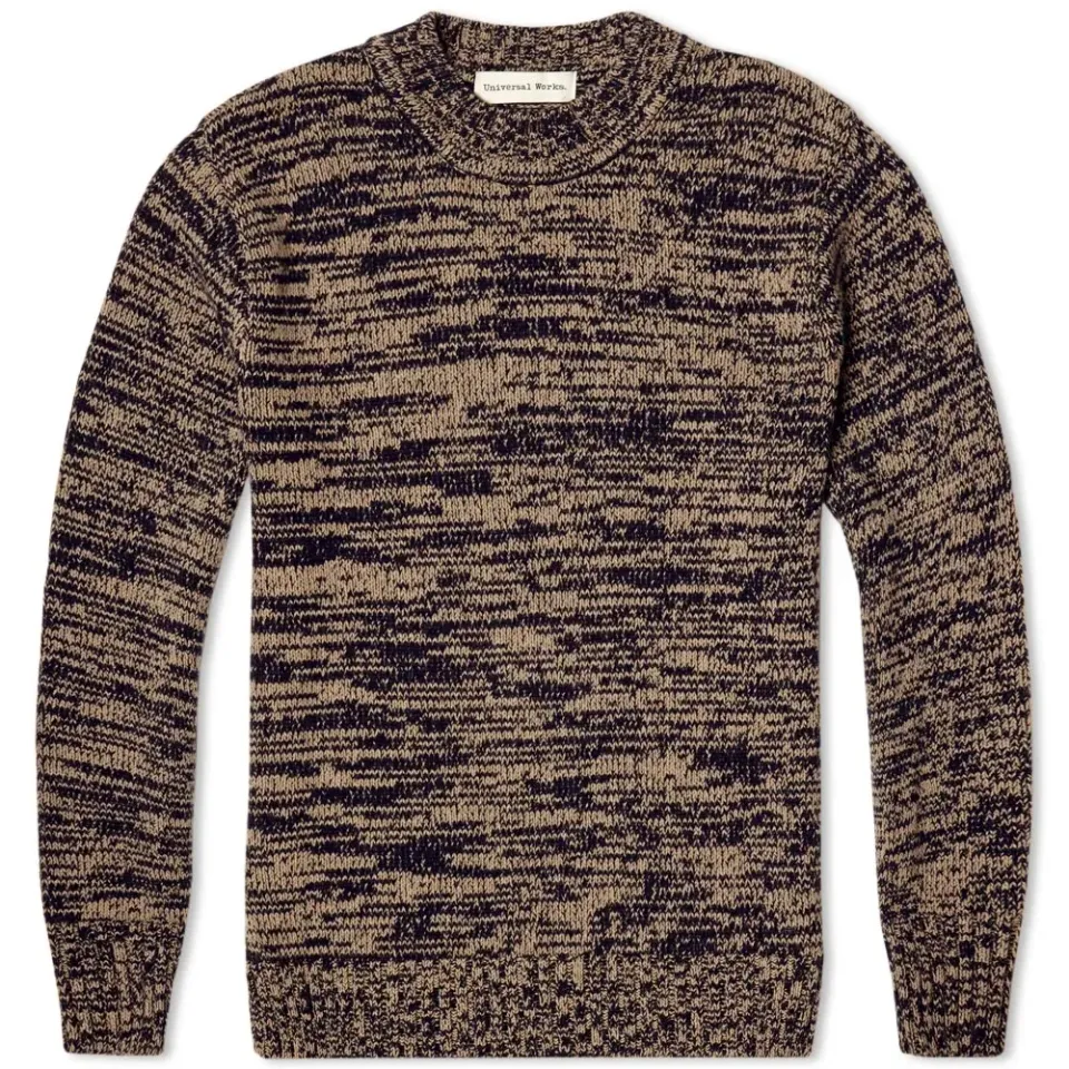 Space Dye Chunky Crew Knit
