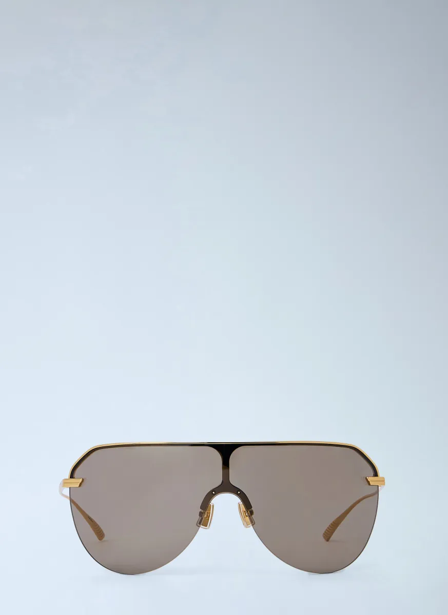 Long Ribbon Shield Sunglasses