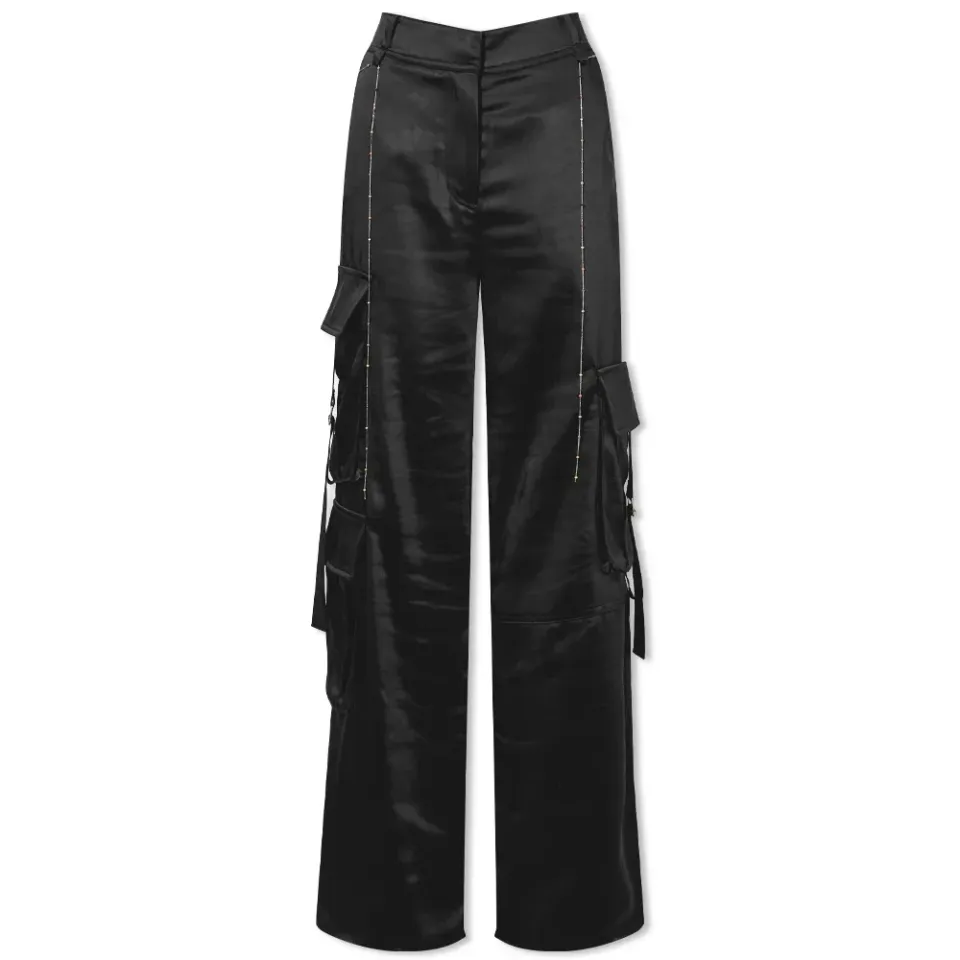 Satin Harem Cargo Pant