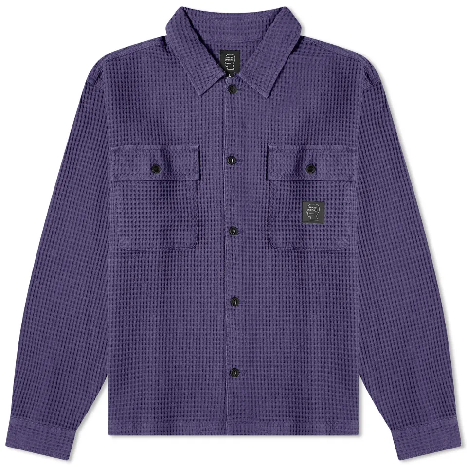 Waffle Button Overshirt