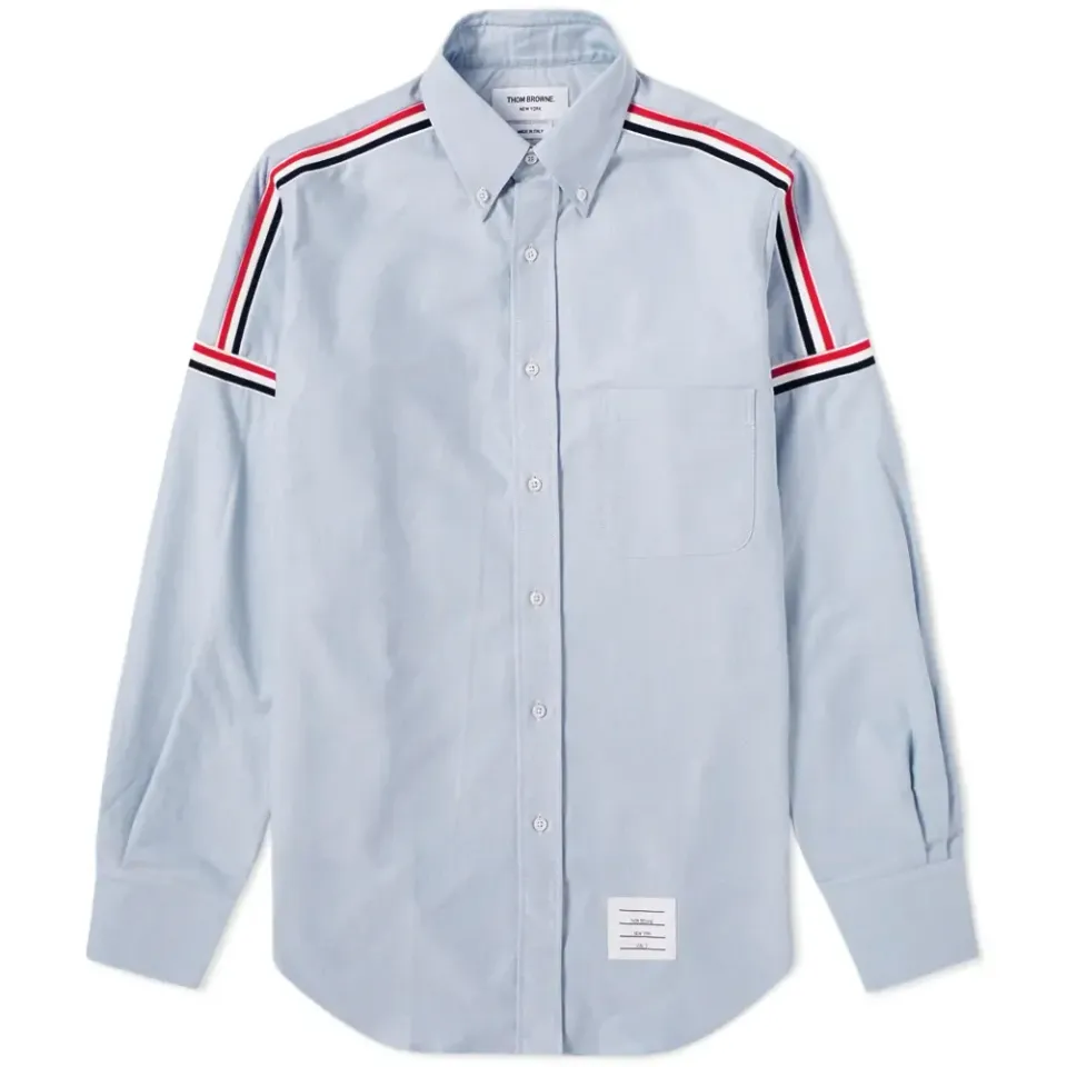 Grosgrain Shoulder Stripe Oxford Shirt