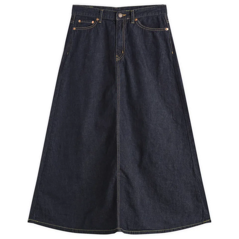 5 Denim Pocket Skirt