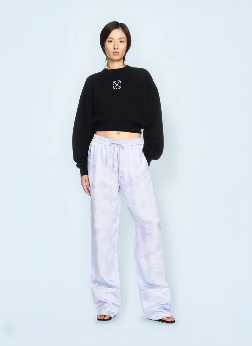Jewel Mini Arrow Crop Sweatshirt