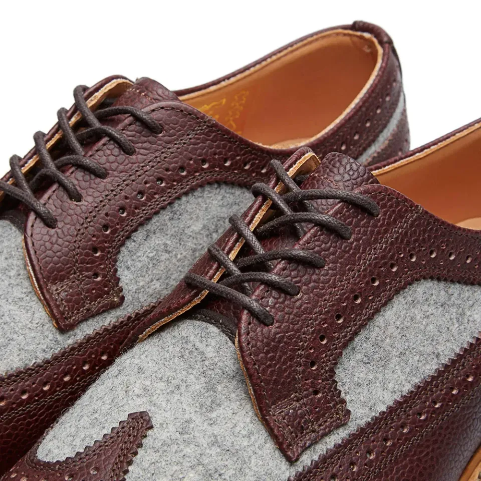 Commando Sole Wool Insert Brogue