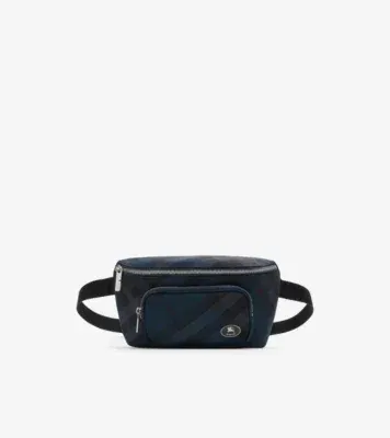 Grid Belt Bag in Navy