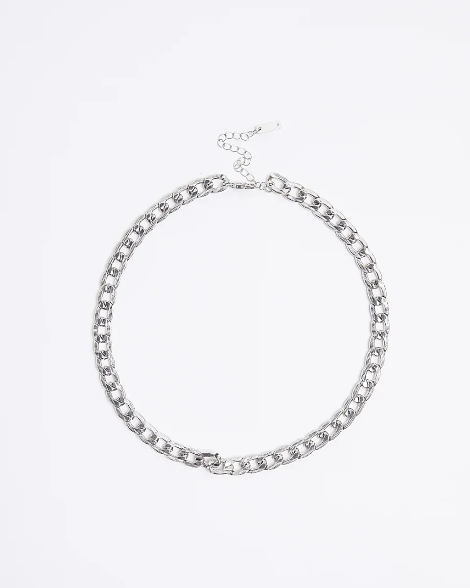 Rhodium Chain Necklace