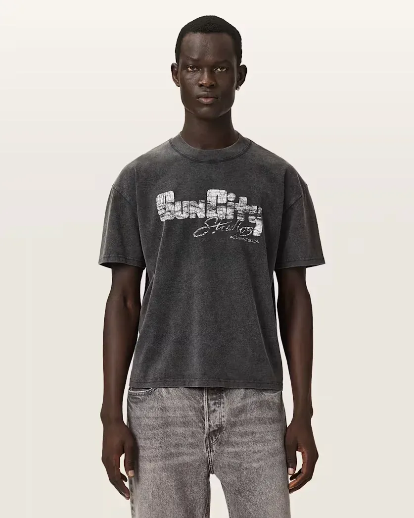 Sun City Short Sleeve Boxy Graphic T-Shirt