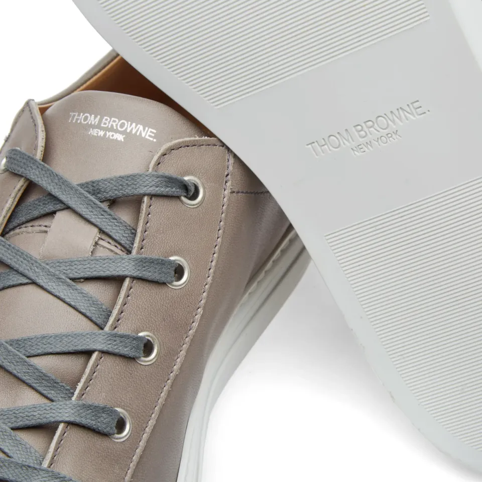 Grosgrain Trim Leather Sneaker