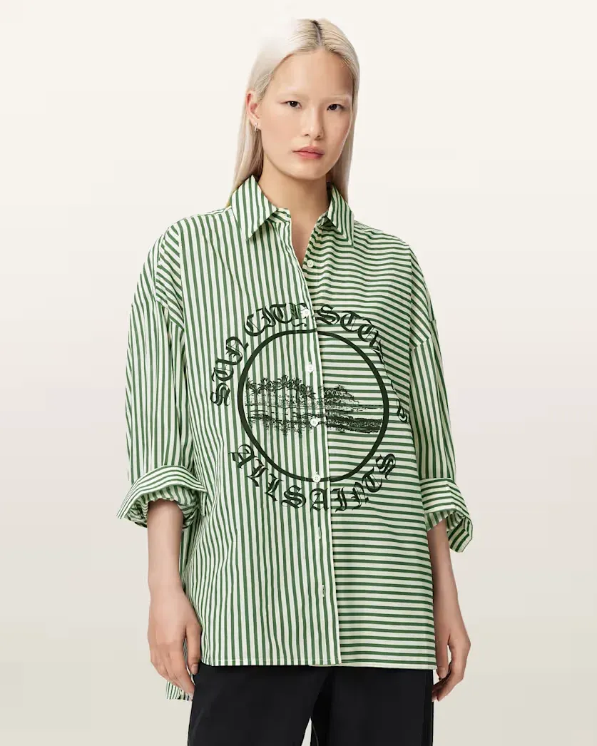 Adrianne Relaxed Fit Striped Shirt
