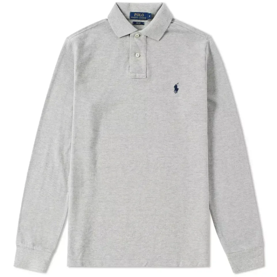 Long Sleeve Slim Fit Polo