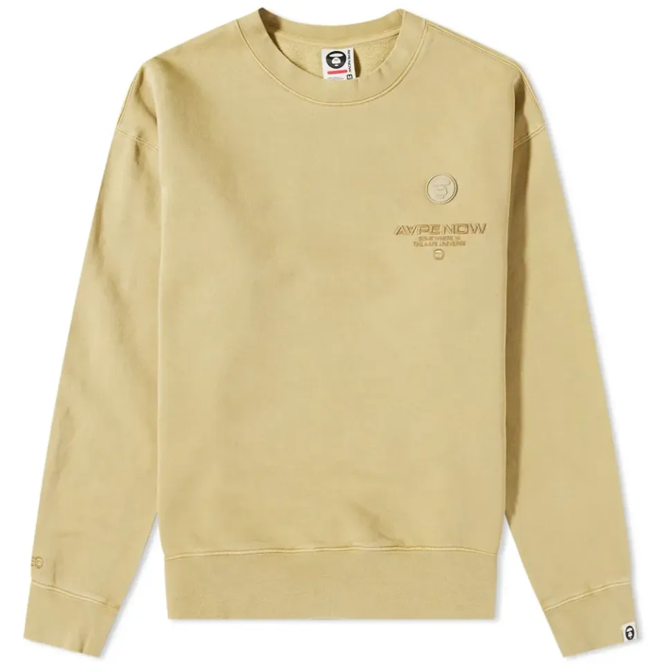 AAPE Washed Logo Crew Sweat