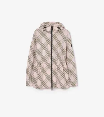 Check Whitstable Hooded Jacket in Mallow pink - Women, Nylon