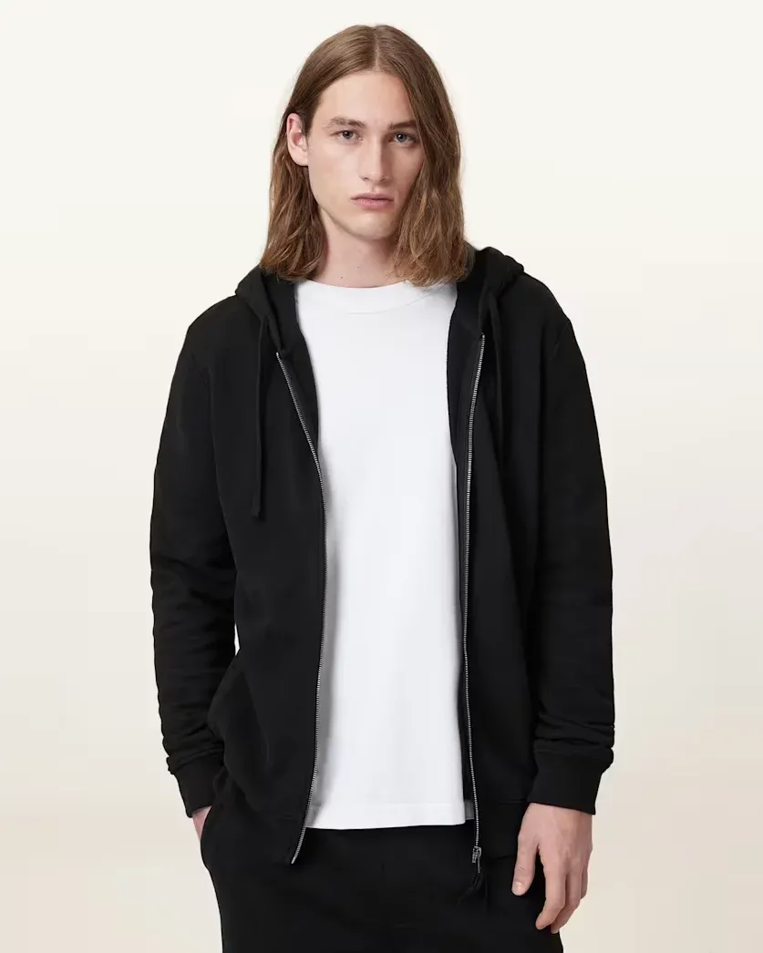 Raven Zip Up Ramskull Hoodie