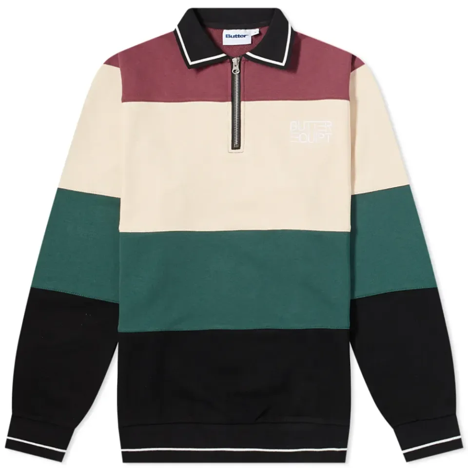 Ivy Stripe Zip Sweat