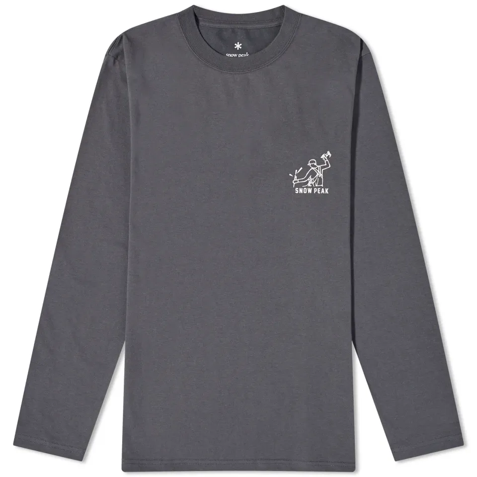 Long Sleeve Foam Print T-Shirt
